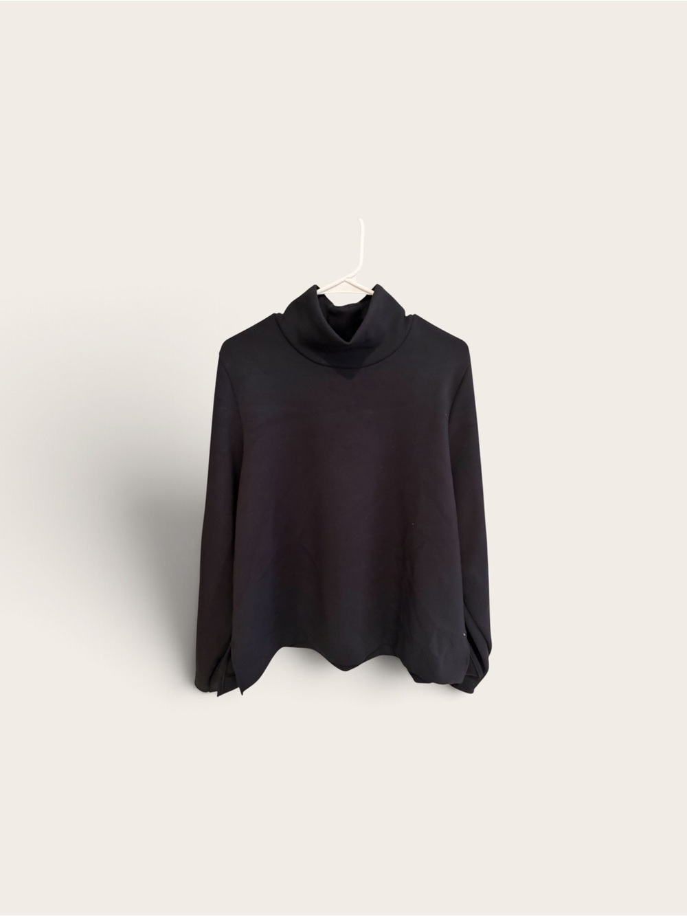 New SPANX Black mock neck Sweatshirt - Picture 3 of 5